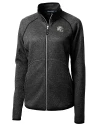 Los Angeles Chargers NFL Helmet Cutter & Buck Mainsail Sweater-Knit Womens Full Zip Jacket Charcoal Heather Mannequin Thumbnail Image