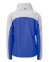 Los Angeles Chargers Cutter & Buck Charter Recycled Packable Womens Half Zip Anorak Jacket Tour Blue/Polished Mannequin Back Thumbnail Image