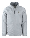 Los Angeles Chargers NFL Helmet Cutter & Buck Charter Recycled Packable Mens Full Zip Jacket Polished Medium Gray Mannequin Thumbnail Image