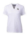 Los Angeles Chargers NFL Helmet Cutter & Buck Forge Recycled Four-Way Stretch Heathered Womens Blade Top White Mannequin Thumbnail Image