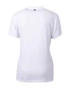 Los Angeles Chargers NFL Helmet Cutter & Buck Forge Recycled Four-Way Stretch Heathered Womens Blade Top White Mannequin Back Thumbnail Image