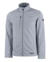 Los Angeles Chargers Cutter & Buck Evoke Recycled HoneycombFleece Mens Full Zip Jacket CONCRETE Mannequin Thumbnail Image