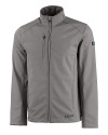 Los Angeles Chargers Cutter & Buck Evoke Recycled HoneycombFleece Mens Full Zip Jacket Elemental Grey Mannequin Thumbnail Image