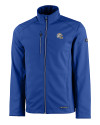 Los Angeles Chargers NFL Helmet Cutter & Buck Evoke Recycled HoneycombFleece Mens Full Zip Jacket Tour Blue Mannequin Thumbnail Image