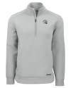 Los Angeles Chargers NFL Helmet Cutter & Buck Roam Recycled Buttery-Soft Knit Mens Quarter Zip Jacket Solitare Mannequin Thumbnail Image