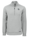 Los Angeles Chargers NFL Helmet Cutter & Buck Roam Recycled Buttery-Soft Knit Mens Quarter Zip Jacket Solitare Mannequin Thumbnail Image