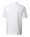 Los Angeles Chargers Cutter & Buck Advantage Epic Confidence Recycled Tri-Blend Pique Mens Big & Tall Polo White Mannequin Back Thumbnail Image