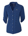 Los Angeles Chargers Cutter & Buck Academy Elbow Sleeve Womens Top Tour Blue Mannequin Thumbnail Image