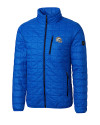 Los Angeles Chargers NFL Helmet Cutter & Buck Rainier Recycled Insulated Puffer Mens Big & Tall Full Zip Jacket Royal Mannequin Thumbnail Image