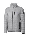 Los Angeles Chargers Cutter & Buck Rainier Recycled Insulated Puffer Mens Full Zip Jacket Polished Medium Gray Mannequin Thumbnail Image