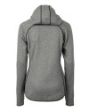 Los Angeles Chargers NFL Helmet Cutter & Buck Mainsail Sweater-Knit Womens Full Zip Hooded Jacket Polished Heather Mannequin Back Thumbnail Image