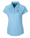 Los Angeles Chargers NFL Helmet Cutter & Buck Forge Stretch Womens Short Sleeve Polo Atlas Light Blue Mannequin Thumbnail Image