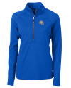 Los Angeles Chargers NFL Helmet Cutter & Buck Adapt Recycled Soft Knit Stretch Womens Half Zip Pullover Tour Blue Mannequin Thumbnail Image