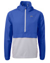 Los Angeles Chargers Cutter & Buck Charter Recycled Packable Mens Half Zip Anorak Jacket Tour Blue/Polished Mannequin Thumbnail Image