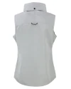 Los Angeles Chargers Cutter & Buck Charter Recycled Packable Womens Full Zip Vest Polished Medium Gray Mannequin Back Thumbnail Image