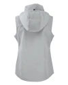 Los Angeles Chargers Cutter & Buck Charter Recycled Packable Womens Full Zip Vest Polished Medium Gray Mannequin Back 4 Thumbnail Image