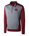 View image 3: Texas A&M Aggies Cutter & Buck Replay Half-Zip Bordeaux Mannequin