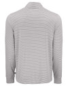 UConn Huskies - Cutter & Buck Forge Recycled Double Stripe Four-Way Stretch Mens Quarter Zip Pullover Polished/White Mannequin Back Thumbnail Image