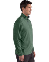 Hawaii Warriors Cutter & Buck Forge Recycled Four-Way Stretch Mens Quarter Zip Pullover Dark Hunter Heather Side Thumbnail Image