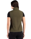 Army Black Knights Cutter & Buck Hunts Point Recycled Fleece Womens Hybrid Full Zip Vest Poplar Back Thumbnail Image
