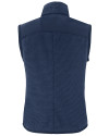 Navy Midshipmen Cutter & Buck Hunts Point Recycled Fleece Womens Hybrid Full Zip Vest Navy Blue Mannequin Back Thumbnail Image