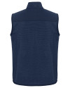 Navy Midshipmen Cutter & Buck Hunts Point Recycled Fleece Mens Hybrid Full Zip Vest Navy Blue Mannequin Back Thumbnail Image