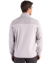 Dartmouth Big Green Cutter & Buck Hunts Point Recycled Fleece Mens Hybrid Full Zip Jacket
 Polished Medium Gray Back Thumbnail Image