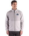 Old Dominion Monarchs Cutter & Buck Hunts Point Recycled Fleece Mens Hybrid Full Zip Jacket
 Polished Medium Gray Front Thumbnail Image