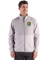 Southeastern Louisiana Lions Cutter & Buck Hunts Point Recycled Fleece Mens Hybrid Full Zip Jacket
 Polished Medium Gray Front Thumbnail Image