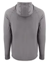 Navy Midshipmen Cutter & Buck Prospect Recycled Featherlight Stretch Mens Big & Tall Hooded Pullover Elemental Grey Mannequin Back Thumbnail Image