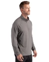 Texas Rio Grande Valley Vaqueros Cutter & Buck Prospect Recycled Featherlight Stretch Mens Big & Tall Quarter Zip Elemental Grey Side Thumbnail Image
