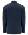 Navy Midshipmen Cutter & Buck Prospect Recycled Featherlight Stretch Mens Big & Tall Quarter Zip Navy Blue Mannequin Back Thumbnail Image