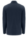 Navy Midshipmen Cutter & Buck Prospect Recycled Featherlight Stretch Mens Big & Tall Quarter Zip Navy Blue Mannequin Back Thumbnail Image