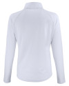 Navy Midshipmen Cutter & Buck Prospect Recycled Featherlight Stretch Womens Quarter Zip White Mannequin Back Thumbnail Image