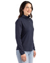 Arizona Wildcats Cutter & Buck Prospect Recycled Featherlight Stretch Womens Quarter Zip Navy Blue Side Thumbnail Image