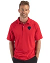 DePaul Blue Demons Cutter & Buck Prospect Recycled Featherlight Stretch Mens Sport Polo Red Front Thumbnail Image