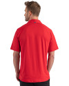 Winston-Salem State Rams Cutter & Buck Prospect Recycled Featherlight Stretch Mens Sport Polo Red Back Thumbnail Image