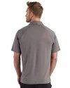 ETSU Buccaneers Cutter & Buck Prospect Recycled Featherlight Stretch Mens Sport Polo Elemental Grey Back Thumbnail Image