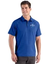 Indiana State Sycamores Cutter & Buck Prospect Recycled Featherlight Stretch Mens Sport Polo Tour Blue Front Thumbnail Image
