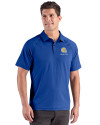 Albany State University Golden Rams Cutter & Buck Prospect Recycled Featherlight Stretch Mens Sport Polo Tour Blue Front Thumbnail Image