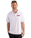 View image 7: UConn Huskies Cutter & Buck Prospect Recycled Featherlight Stretch Mens Sport Polo White Front