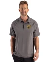 View image 4: Oakland Golden Grizzlies Cutter & Buck Prospect Recycled Featherlight Stretch Mens Sport Polo Elemental Grey Front