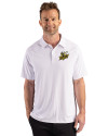 Baldwin Wallace Yellow Jackets Cutter & Buck Prospect Recycled Featherlight Stretch Mens Sport Polo White Front Thumbnail Image