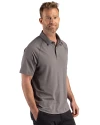 East Carolina Pirates Cutter & Buck Prospect Recycled Featherlight Stretch Mens Sport Polo Elemental Grey Side Thumbnail Image