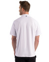 North Dakota Cutter & Buck Prospect Recycled Featherlight Stretch Mens Sport Polo White Back Thumbnail Image