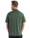 Miami Hurricanes Cutter & Buck Prospect Recycled Featherlight Stretch Mens Sport Polo Hunter Green Back Thumbnail Image