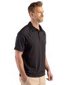 Grambling Tigers Cutter & Buck Prospect Recycled Featherlight Stretch Mens Sport Polo Black Side Thumbnail Image