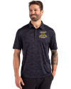 North Carolina A&T Aggies Cutter & Buck Coastline Recycled Double Peached Camo Print Mens Polo Navy Blue Front Thumbnail Image