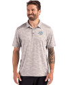 Southern University Jaguars Cutter & Buck Coastline Recycled Double Peached Camo Print Mens Polo CONCRETE Front Thumbnail Image