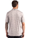 Utah State Aggies Cutter & Buck Coastline Recycled Double Peached Camo Print Mens Polo CONCRETE Back Thumbnail Image